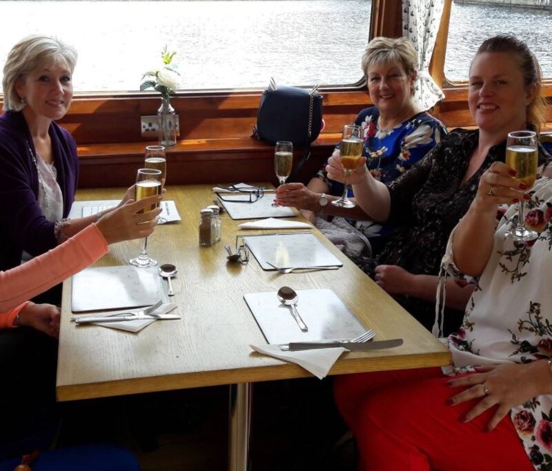 Wine & Dine Time with friends saying cheers to good times.