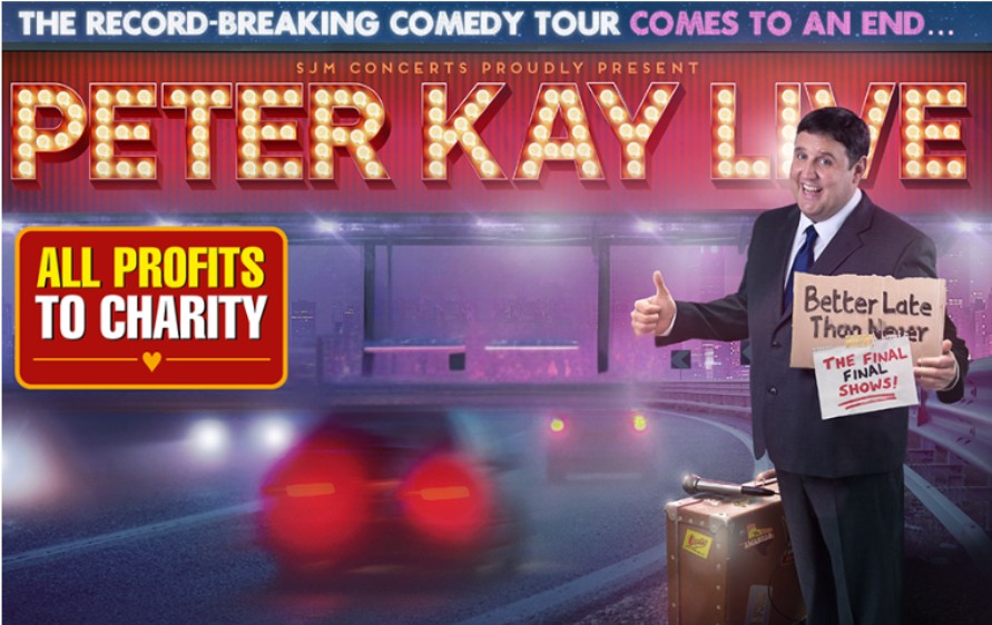 Peter Kay stand up comedy promotional poster