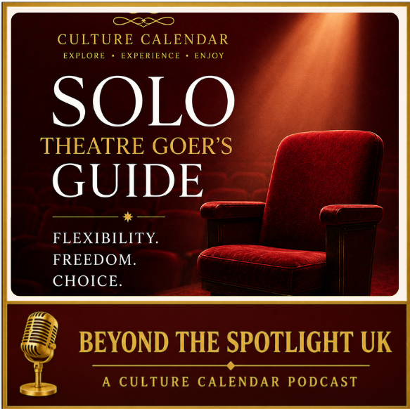 Solo theatre-goer enjoying a live theatre performance